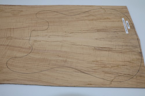 Klon Fala Spalted Maple Flame drewniany top na gitarę guitar top