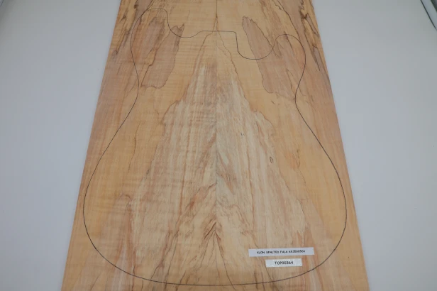 Klon Fala Spalted Maple Flame drewniany top na gitarę guitar top