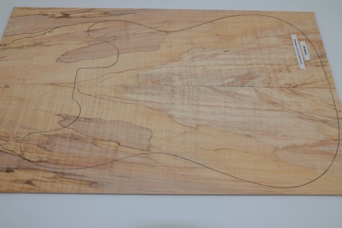 Klon Fala Spalted Maple Flame drewniany top na gitarę guitar top