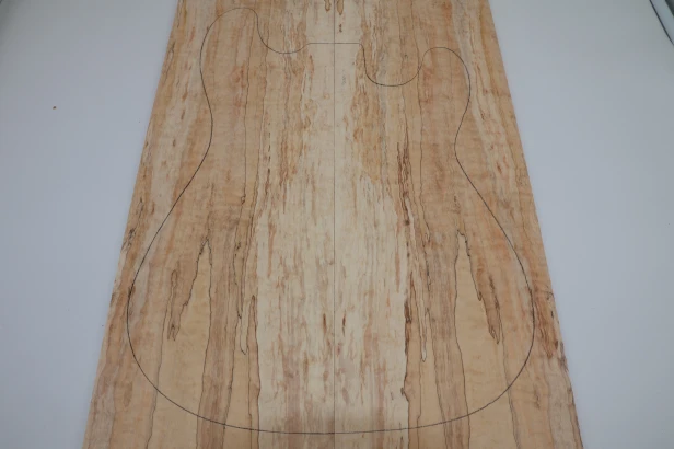 Klon Fala Spalted Maple Flame drewniany top na gitarę guitar top