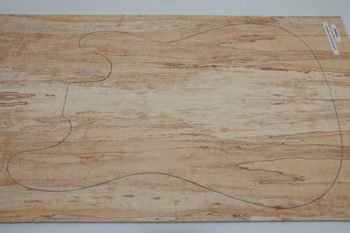 Klon Fala Spalted Maple Flame drewniany top na gitarę guitar top
