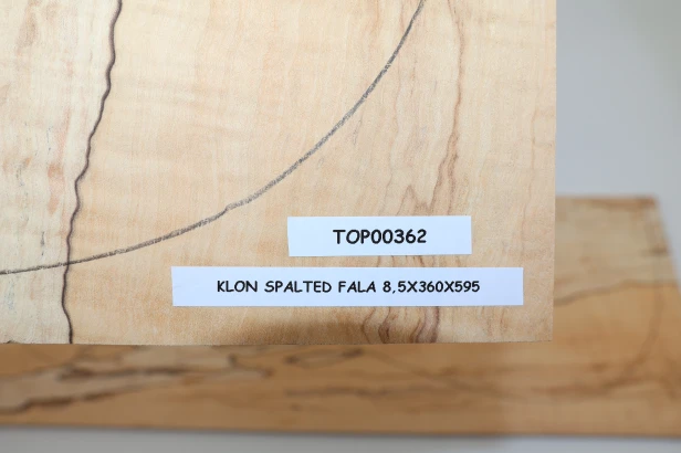 Klon Fala Spalted Maple Flame drewniany top na gitarę guitar top