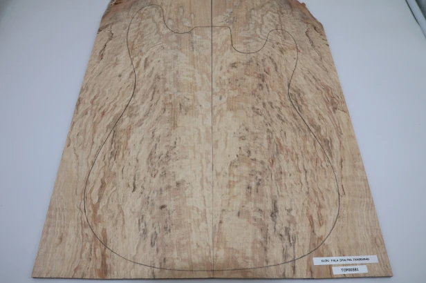 Klon Fala Spalted Maple Flame drewniany top na gitarę guitar top