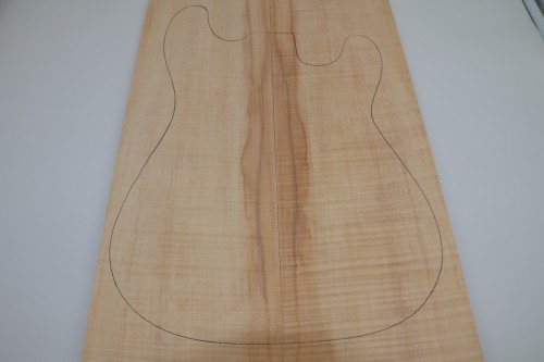 Klon Fala Spalted Maple Flame drewniany top na gitarę guitar top