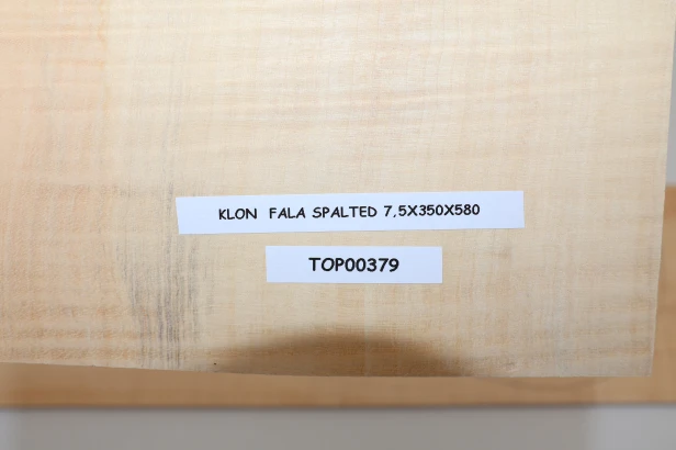 Klon Fala Spalted Maple Flame drewniany top na gitarę guitar top