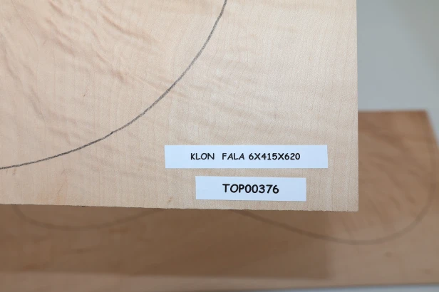 Klon Fala Flame Maple drewniany top na gitarę guitar top