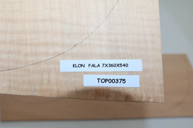 Klon Fala Flame Maple drewniany top na gitarę guitar top