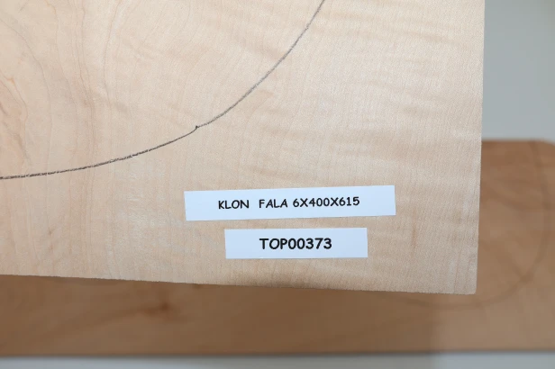 Klon Fala Flame Maple drewniany top na gitarę guitar top