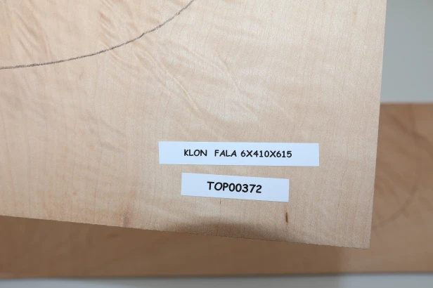 Klon Fala Flame Maple drewniany top na gitarę guitar top