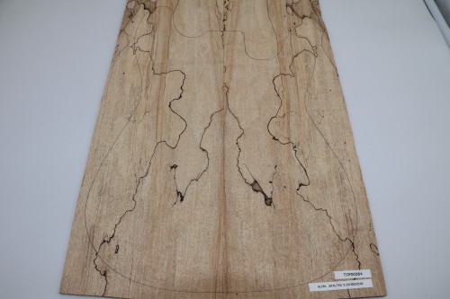 Klon Spalted Maple drewniany top na gitarę guitar top