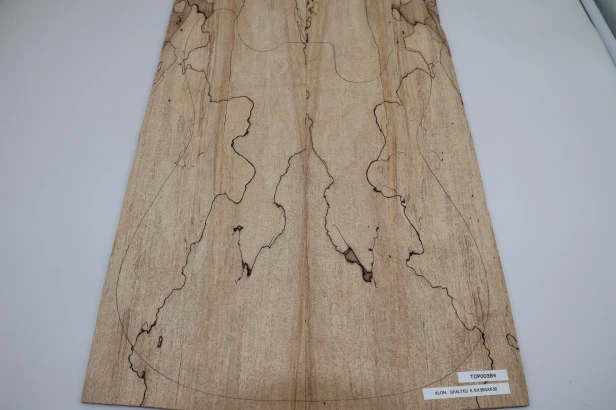 Klon Spalted Maple drewniany top na gitarę guitar top