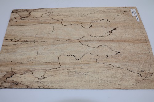 Klon Spalted Maple drewniany top na gitarę guitar top
