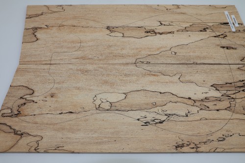 Klon Spalted Maple drewniany top na gitarę guitar top