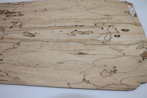 Klon Spalted Maple drewniany top na gitarę guitar top