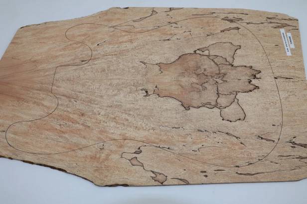 Klon Spalted Maple drewniany top na gitarę guitar top