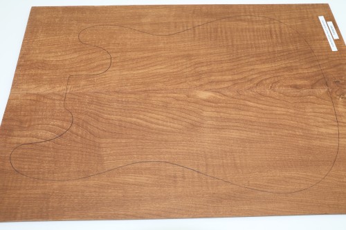 Klon pieczony fala Baked Maple Flame drewniany top na gitarę guitar top