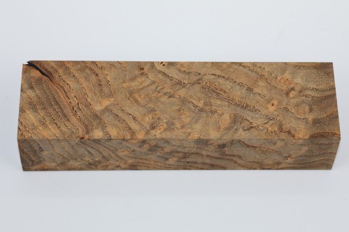 Jesion czeczot Burl Ash antracytowo-karmelowe stabilizowane drewno na rękojeść noża anthracite-caramel stabilized wood for knife