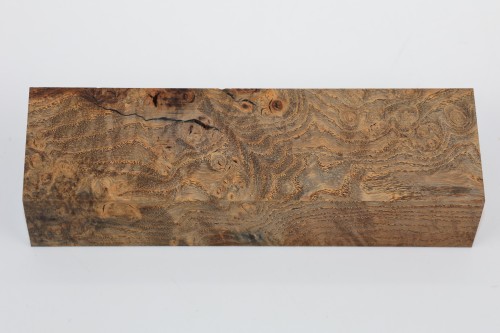 Jesion czeczot Burl Ash antracytowo-karmelowe stabilizowane drewno na rękojeść noża anthracite-caramel stabilized wood for knife