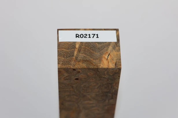 Jesion czeczot Burl Ash antracytowo-karmelowe stabilizowane drewno na rękojeść noża anthracite-caramel stabilized wood for knife