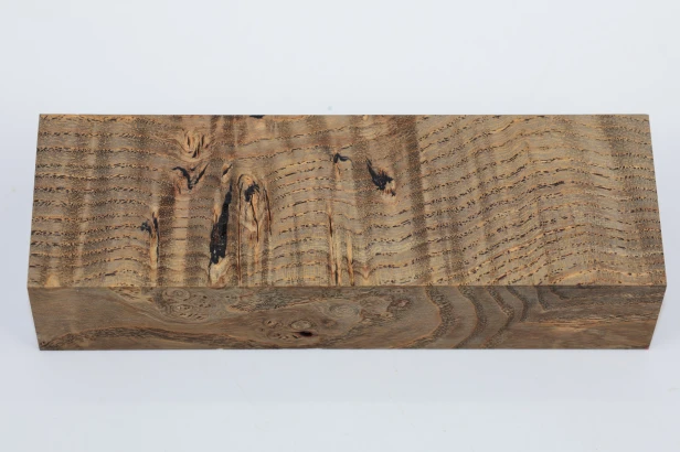 Jesion fala Flame Ash antracytowo-karmelowe stabilizowane drewno na rękojeść noża anthracite-caramel stabilized wood for knife