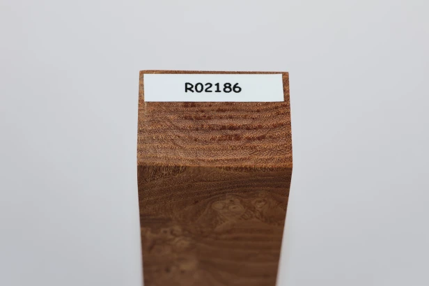 Jesion czeczot Burl Ash jasnobrązowe stabilizowane drewno na rękojeść noża light brown stabilized wood for knife
