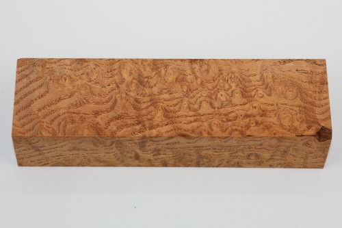 Jesion czeczot Burl Ash jasnobrązowe stabilizowane drewno na rękojeść noża light brown stabilized wood for knife