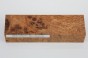 Jesion czeczot Burl Ash jasnobrązowe stabilizowane drewno na rękojeść noża light brown stabilized wood for knife