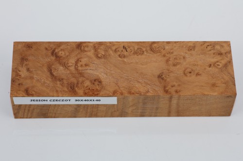 Jesion czeczot Burl Ash stabilizowane drewno na rękojeść noża stabilized wood for knife