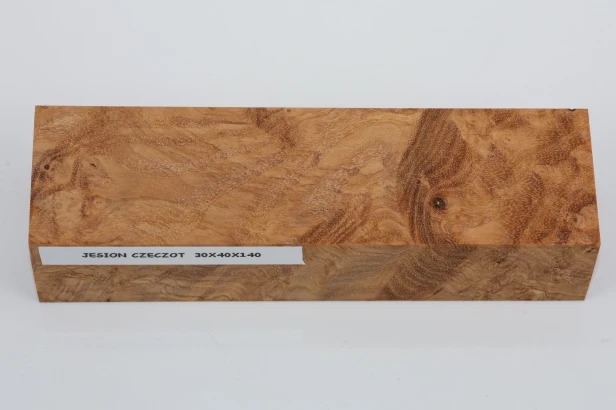 Jesion czeczot Burl Ash stabilizowane drewno na rękojeść noża stabilized wood for knife
