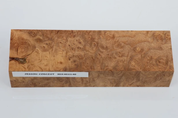 Jesion czeczot Burl Ash stabilizowane drewno na rękojeść noża stabilized wood for knife