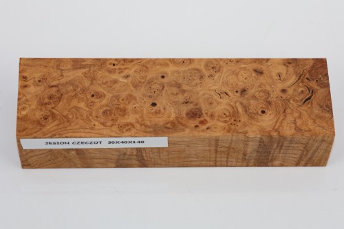 Jesion czeczot Burl Ash stabilizowane drewno na rękojeść noża stabilized wood for knife