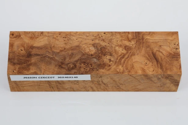 Jesion czeczot Burl Ash stabilizowane drewno na rękojeść noża stabilized wood for knife