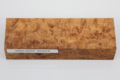 Jesion czeczot Burl Ash stabilizowane drewno na rękojeść noża stabilized wood for knife