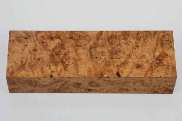Jesion czeczot Burl Ash stabilizowane drewno na rękojeść noża stabilized wood for knife