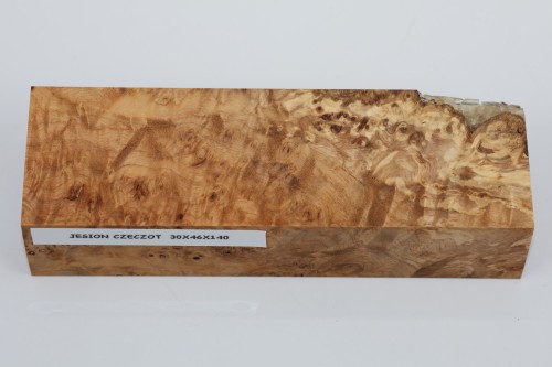 Jesion czeczot Burl Ash stabilizowane drewno na rękojeść noża stabilized wood for knife