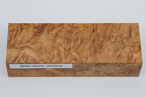 Jesion czeczot Burl Ash stabilizowane drewno na rękojeść noża stabilized wood for knife