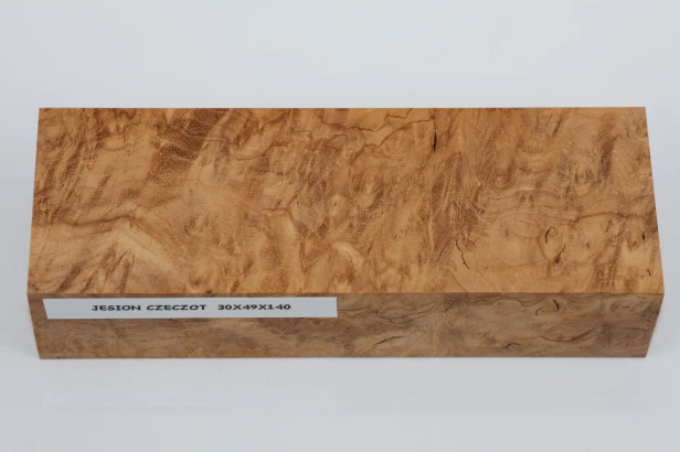 Jesion czeczot Burl Ash stabilizowane drewno na rękojeść noża stabilized wood for knife