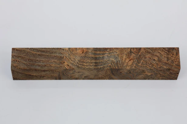 Jesion czeczot Burl Ash antracytowo-karmelowe stabilizowane drewno do toczenia na długopis anthracite-caramel stabilized wood for pen blank
