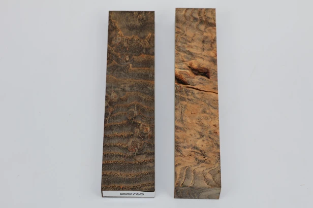 Jesion czeczot Burl Ash antracytowo-karmelowe stabilizowane drewno do toczenia na długopis anthracite-caramel stabilized wood for pen blank