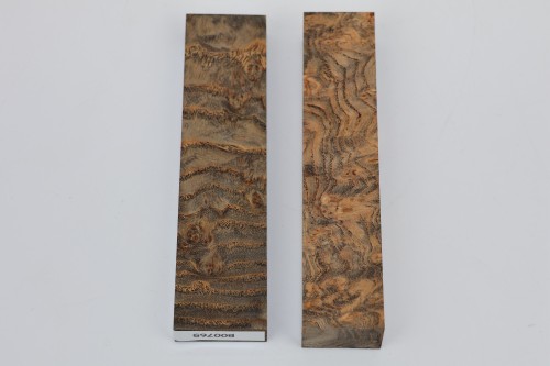 Jesion czeczot Burl Ash antracytowo-karmelowe stabilizowane drewno do toczenia na długopis anthracite-caramel stabilized wood for pen blank