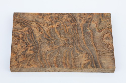 Jesion czeczot Burl Ash antracytowo-karmelowe stabilizowane drewno na biżuterię anthracite-caramel stabilized wood for jewelry