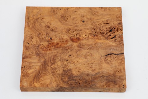 Jesion czeczot Burl Ash jasnobrązowe stabilizowane drewno na biżuterię light brown stabilized wood for jewelry