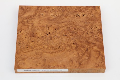 Jesion czeczot Burl Ash jasnobrązowe stabilizowane drewno na biżuterię light brown stabilized wood for jewelry