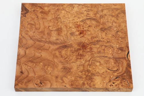 Jesion czeczot Burl Ash jasnobrązowe stabilizowane drewno na biżuterię light brown stabilized wood for jewelry