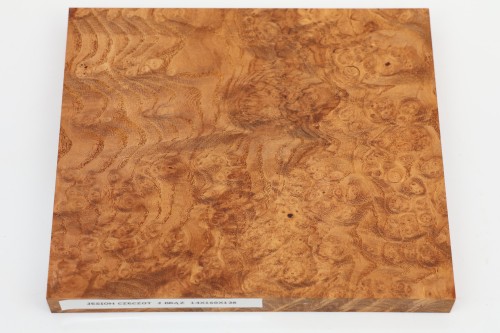 Jesion czeczot Burl Ash jasnobrązowe stabilizowane drewno na biżuterię light brown stabilized wood for jewelry