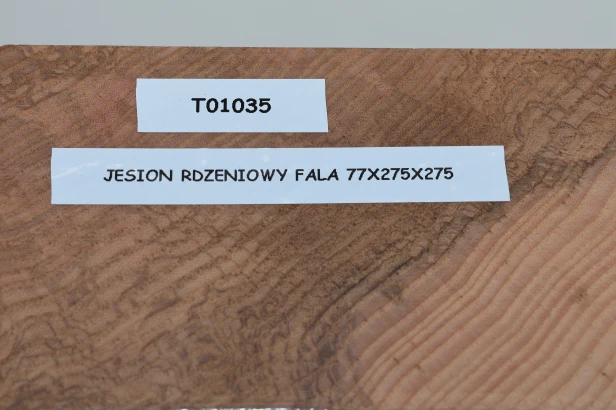 Jesion Rdzeniowy Oliwkowy Fala Flame Olive Heartwood Ash drewno do toczenia wood for turning