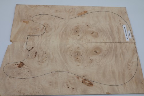 Klon Fala Czeczot Flame Burl Maple drewniany top na gitarę guitar top