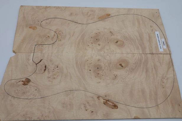 Klon Fala Czeczot Flame Burl Maple drewniany top na gitarę guitar top