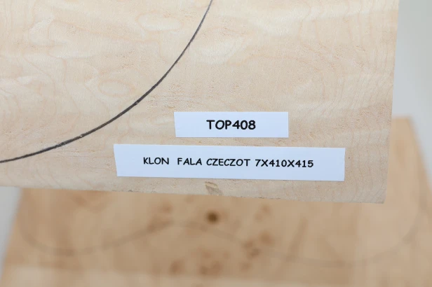 Klon Fala Czeczot Flame Burl Maple drewniany top na gitarę guitar top