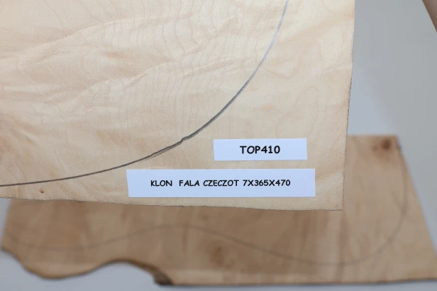 Klon Fala Czeczot Flame Burl Maple drewniany top na gitarę guitar top